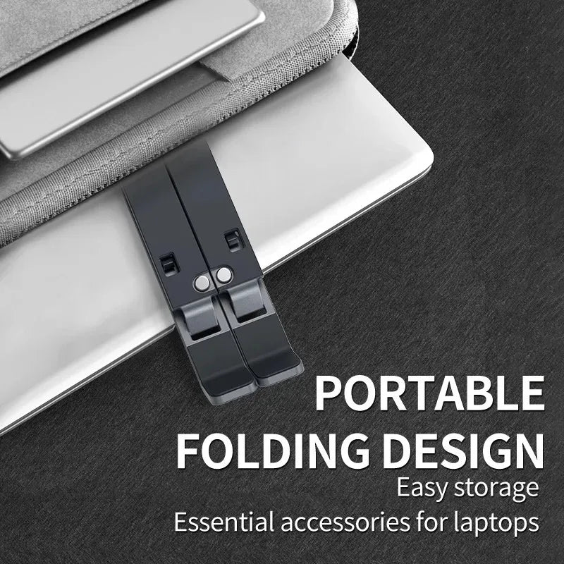 Alis® Foldable Laptop Stand – Adjustable Aluminum Notebook Holder