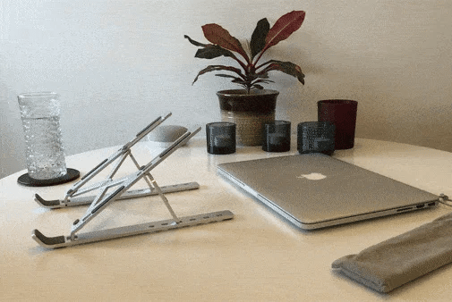 Alis® Foldable Laptop Stand – Adjustable Aluminum Notebook Holder