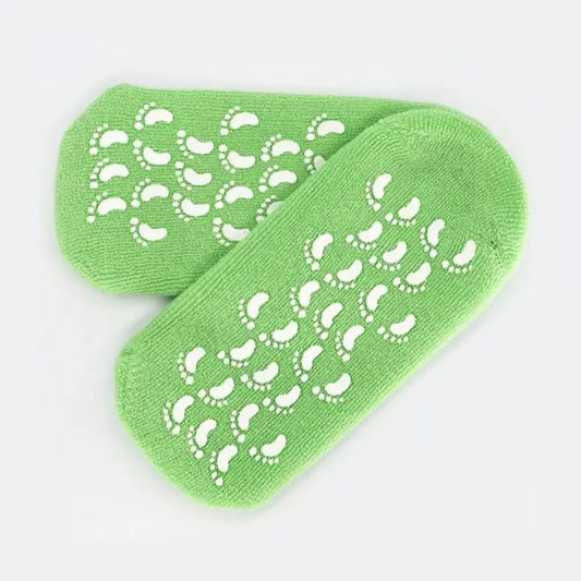 Reusable SPA Moisturizing Care Silicone Socks for Cracked Heels | Soft Hydrating Foot Treatment