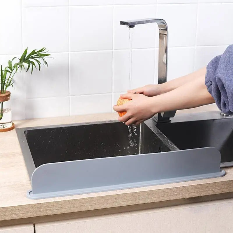 GALAXIO® Silicone Sink Baffle Splash Guard | Anti-Splash Faucet Protector for Dishwashing