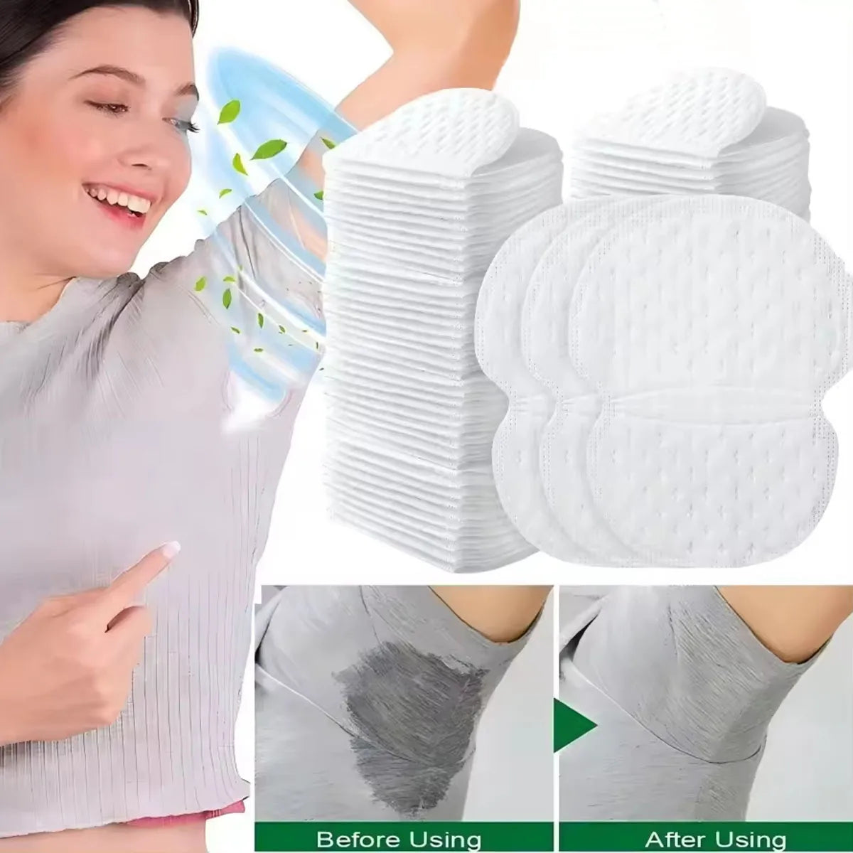 Alis™  Unisex Underarm Sweat Pads | Disposable Anti-Perspiration Shields