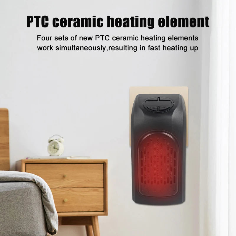 RT Hive® Portable Electric Wall Heater | Mini Plug-In Room Warmer & Heating Stove