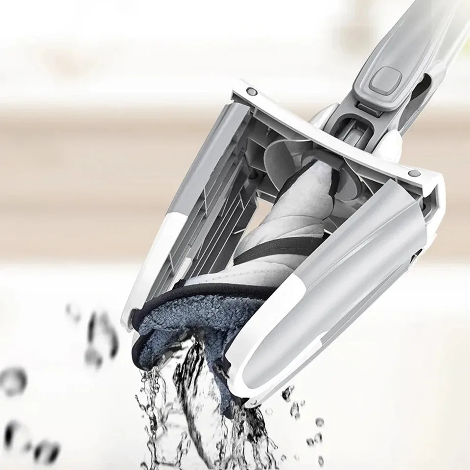 RT Hive® X-Type Floor Mop 360° Rotatable Hand-Free Squeeze Mop | Wet & Dry Cleaning Tool